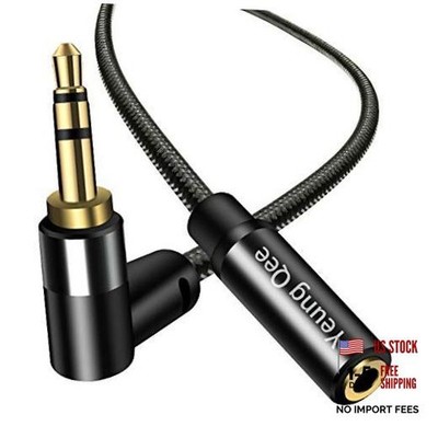 3.5mm Male to Female Extension Stereo Audio Cable 1.5 ft, Audio Extension 1.5ft