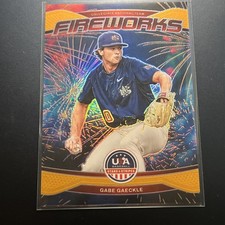 2026 Panini Stars & Stripes Gabe Gaeckle FIREWORKS GOLD PRIZM SSP #'d 01/10 (C1)
