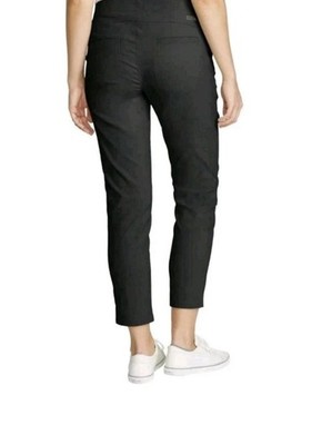 EDDIE BAUER LADIES HORIZON STRAIGHT ANKLE PANT Size 6/ Black/ New With Tag