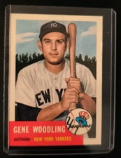 1953 Topps Baseball Card #264 — Gene Woodling, New York Yankees