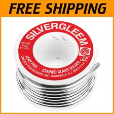 Silvergleem Lead Free Solder Wire for Stained Glass Crafting