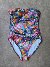 Lauren Ralph Lauren Women s One-Piece Swimsuit Strapless Floral Size 10