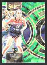 2024 Panini Select WNBA #128 Celeste Taylor Green Ice Prizms Rookie