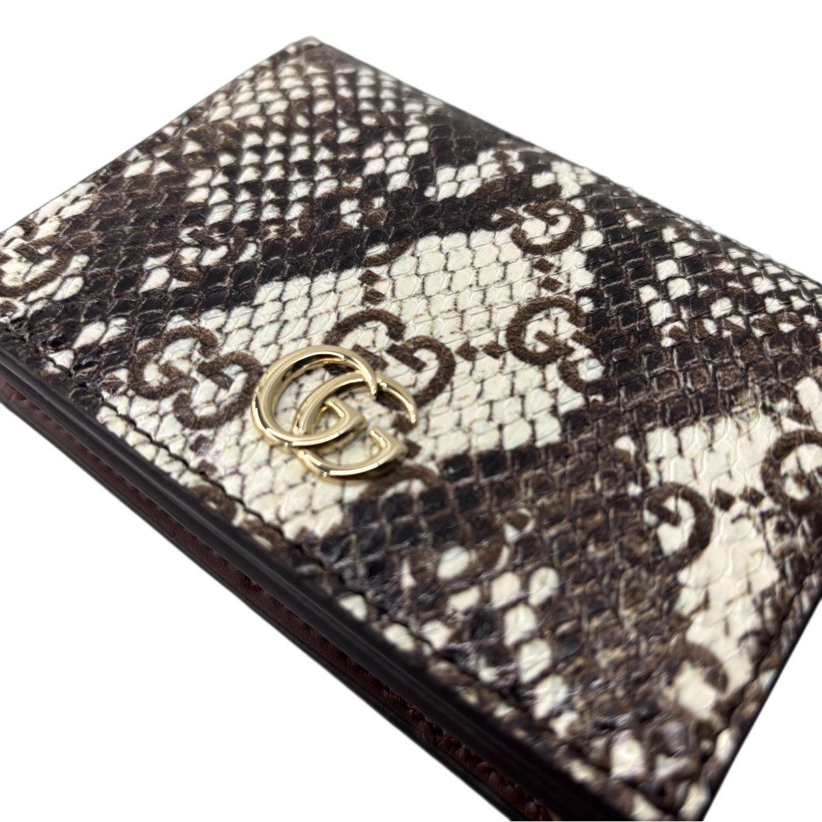 GUCCI Python pattern bifold wallet 456126 311025 - image 5