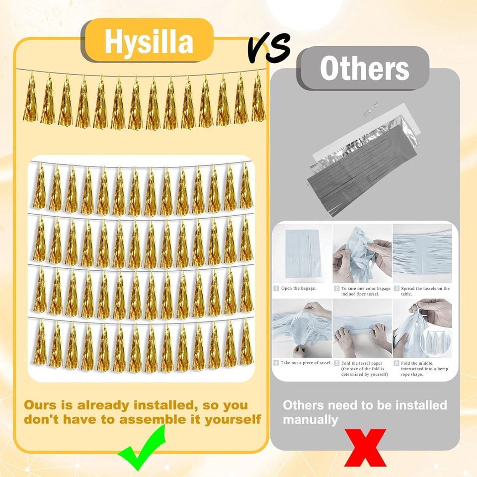 Purple Foil Fringe Streamers Banner For Party Decorations