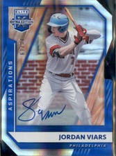 JORDAN VIARS #84 2021 Panini Elite Extra Edition Black Prizm Philadelphia Philli