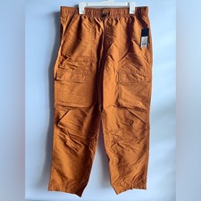 Men's Brown Regular Fit Ankle Length Cargo Pants - Original Use Size Large