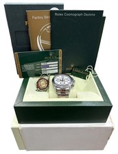PAPERS Rolex Daytona Cosmograph WHITE Stainless Steel 40mm Watch 116520 BOX 2