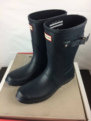 Open Box Hunter Original Short Women's Rain Boots, Navy, W10 | eBay