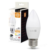 Kobi LED Kerzenlampe 6W E27 4000K Neutralweiß 470Lm 200° EEK G