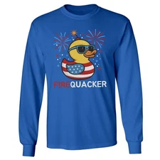 4th of July Fireworks Firequacker - Funny Design Long Sleeve Tshirt