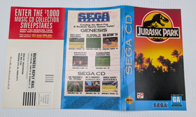 Jurassic Park Sega CD 1993 CIB Complete in Case w/ Manual and Registration Card