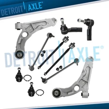 FWD Front Lower Control Arms Sway Bars Tie Rods Kit for 2014-2018 Jeep Cherokee