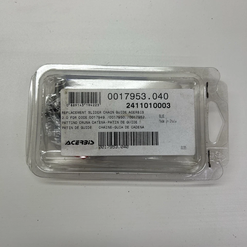 15-18 YAMAHA YZ 250 F FX Acerbis Bloque Guía de Cadena 2.0 Inserto Azul #2411010003 Foto 2 de 2