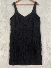 NWT Talbots Dress Sz 20 Black Silk Chiffon Textured Sheath Cocktail Party Event