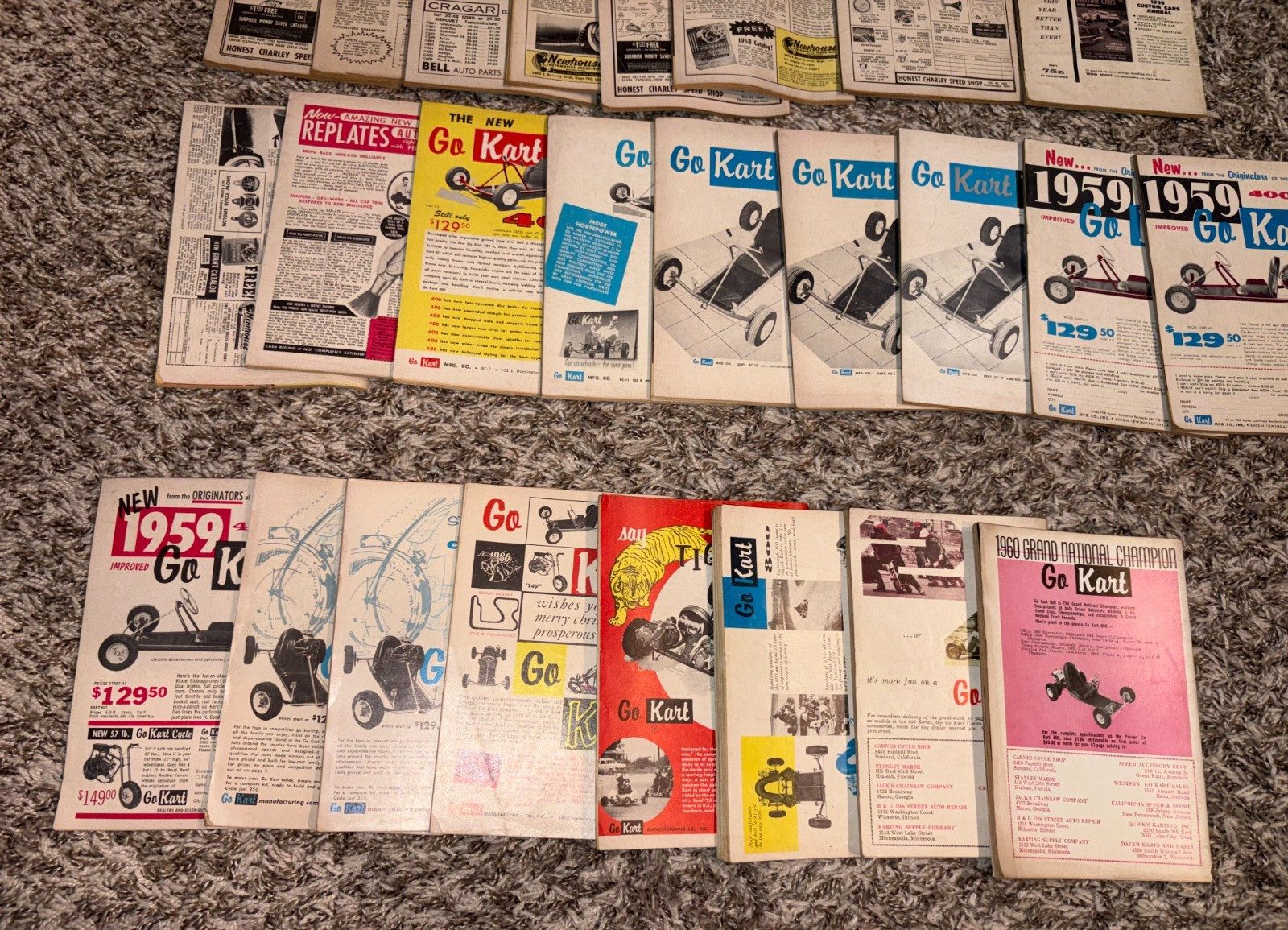 Lot Of 25 Vintage Rod & Custom Magazines Years 1957 ,1958, 1959, 1960 & 1961