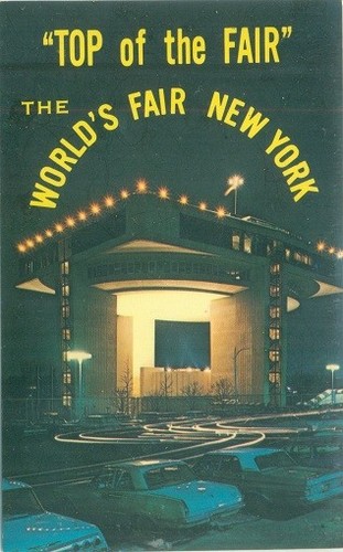 1964 NYWF P5867 "Top of the Fair" Port of Authority Restaurant Postcard