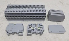 31 Pack ABB Entrelec M4/6-4A Terminal Block with 10 FEM4A End Sections 