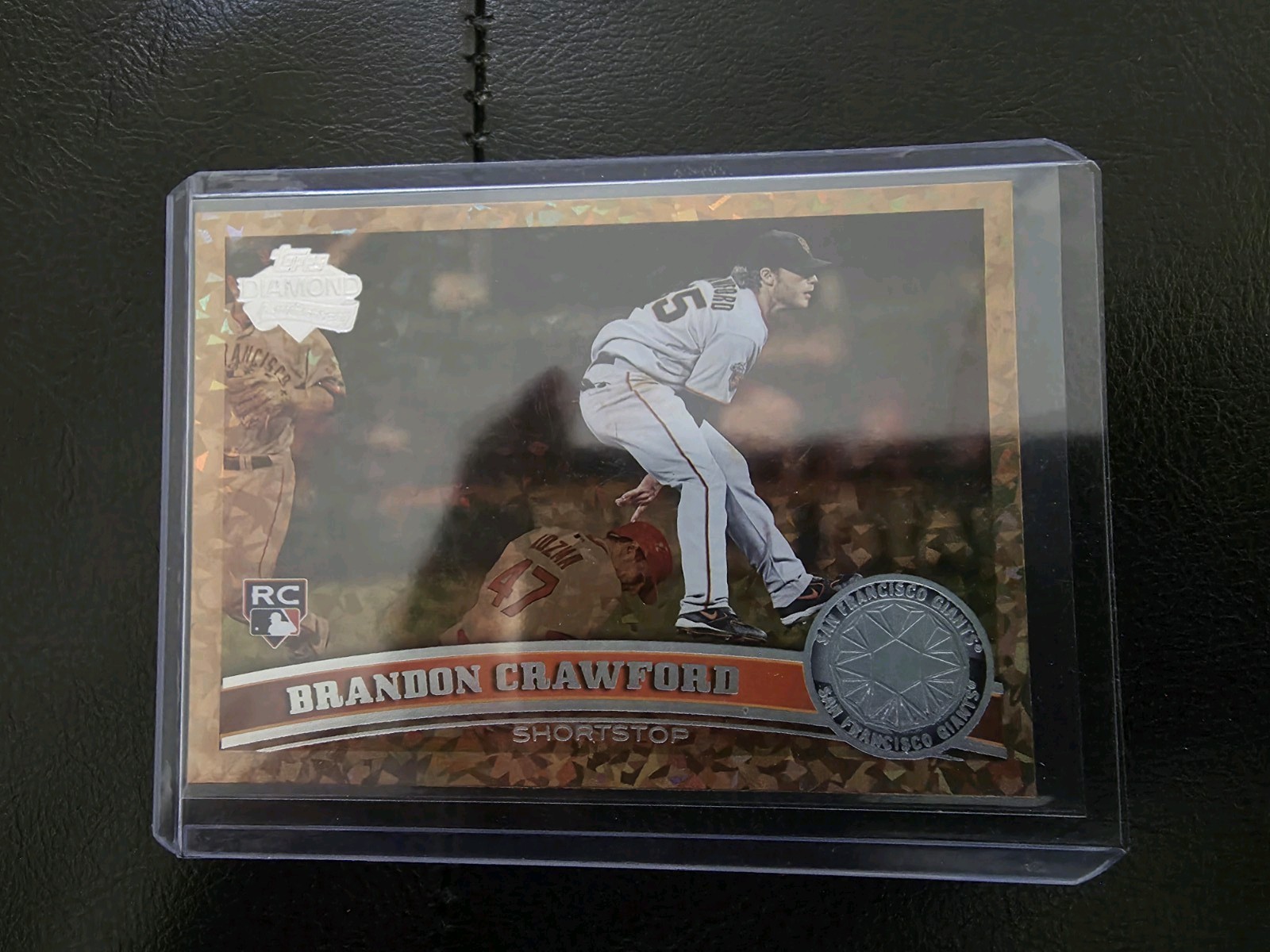 2011 Topps Update Brandon Crawford Cognac Diamond Rookie SF Giants Legend RC