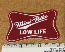 Mini Bike Low Life Sticker Decal Minibike Helmet Tank Classic Vintage Miller