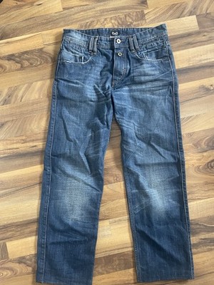 D&G Winner Herren Jeans Blau W30 L34 Straight Denim sehr niedrige Bundhöhe