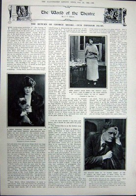 Alter Vintage Druck 1923 Keimender Osiris Zeder-Holzgasse Theater Säbel 20.