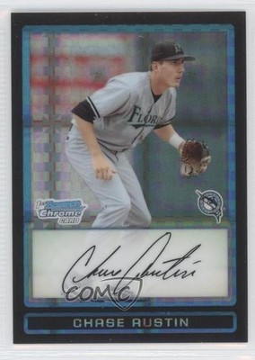 2009 Bowman Draft Prospects Chrome X-Fractor 193/199 Chase Austin #BDPP62 0b5