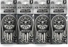Chemical Guys - Hanging Air Fresheners - Black Frost Scent (12 Pack)