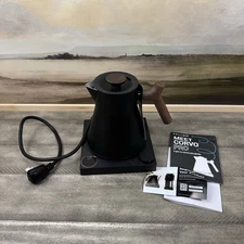 Williams Sonoma Fellow Corvo EKG Pro Electric Kettle Matte Black Walnut Read