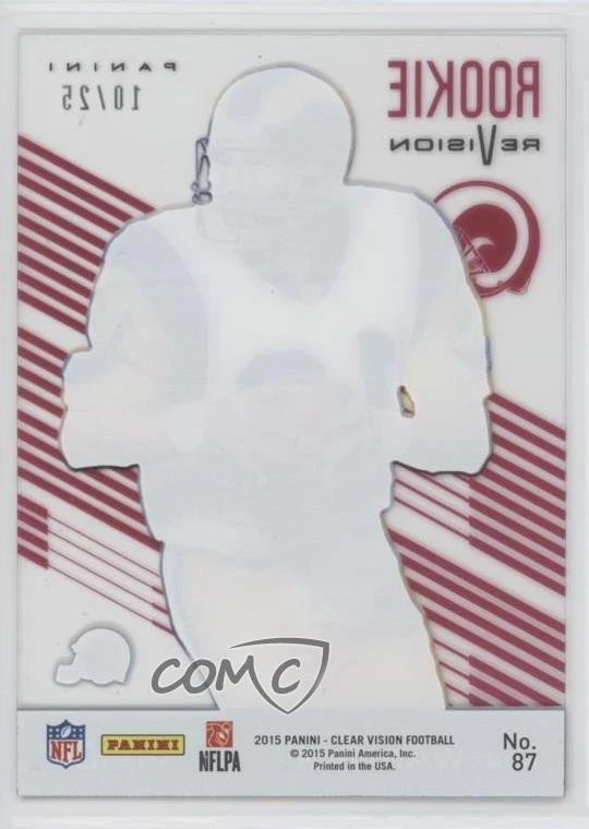 2015 Panini Clear Vision Red /25 Kurt Warner #87 HOF - Image 2 of 2