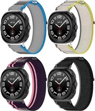 4 Pack Nylon Strap Compatible with Samsung Galaxy Watch Ultra 47mm Breathable