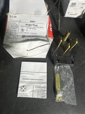 Pass and Seymour 3867 50Amp 125/250Volt, Angle Plug, Black NEW