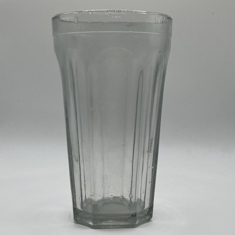 Vintage clear glass juice cup