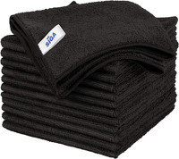 Mr.Siga MikrofasertüCher 12Er Pack 32X32 Cm ReinigungstüCher Schwarz