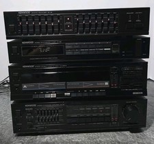 Vtg Stereo Kenwood KA-76 Stereo Amplifier, KX-56CW, GE-46 Equalizer, KT-56 Tuner