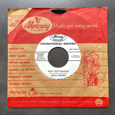 7'' Rusty Draper - Next Stop Paradise - US Mercury Promo
