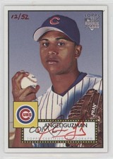 2006 Topps '52 Signatures Red Ink 12/52 Angel Guzman #52S-AG Auto 8d2