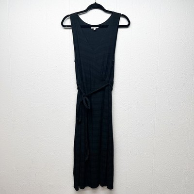 Studio B Gauzy Faux Wrap Maxi Dress Womens Large Beachy Coastal Garden Party