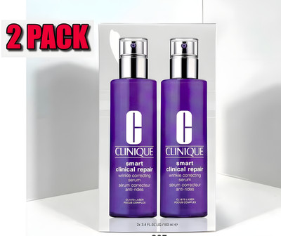 Clinique Smart Clinical Repair Wrinkle Correcting Serum 3.4 oz 100ml 2 Pack New