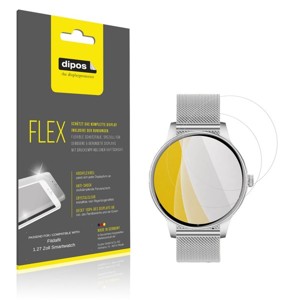 2X 3D Full Cover Schutzfolie FüR Fitdafit 1.27 Zoll Smartwatch Panzerfolie-image