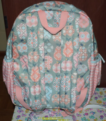 Matilda Jane CeCe Apple Print Backpack Laptop Plus Free 