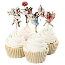 24 joyeux anniversaire cake topper glaçage comestible fairy/cup cake toppers