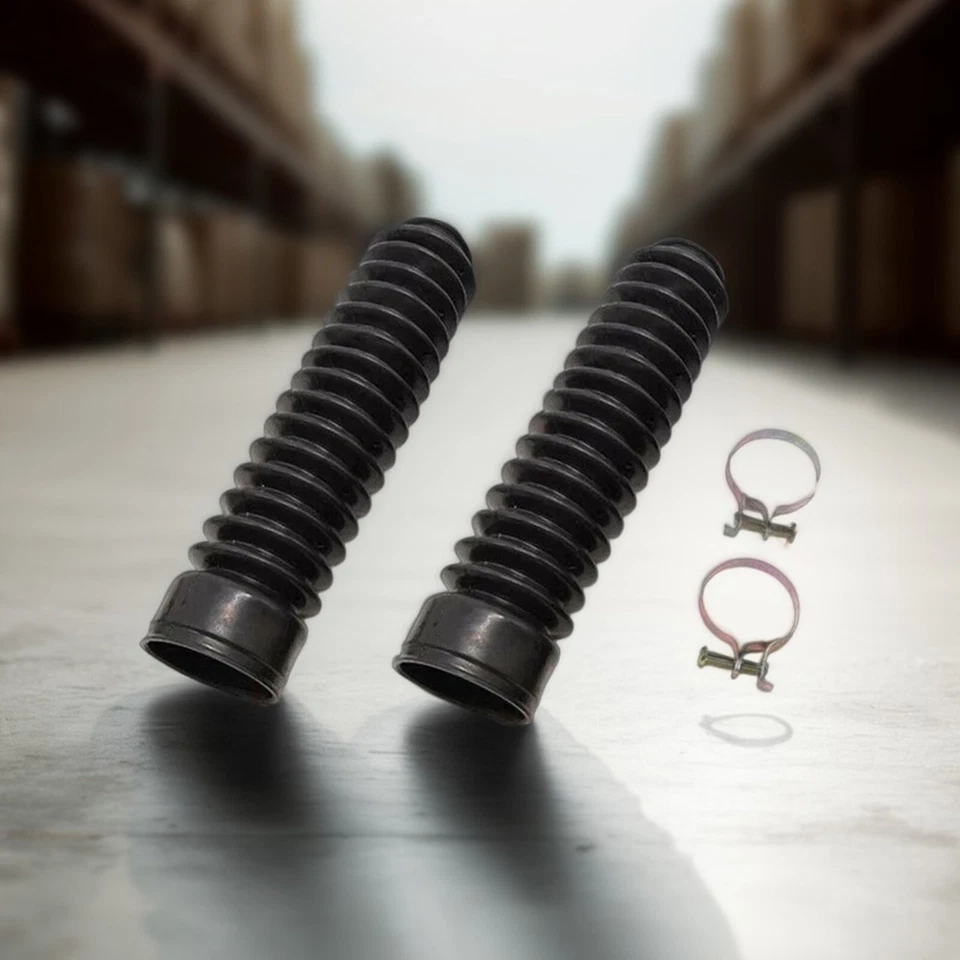 2PCS 35mm Motorcycle Fork Rubber Gaiter Boots Front Fork Shock Absorber CoverEU0 Foto 2 de 4