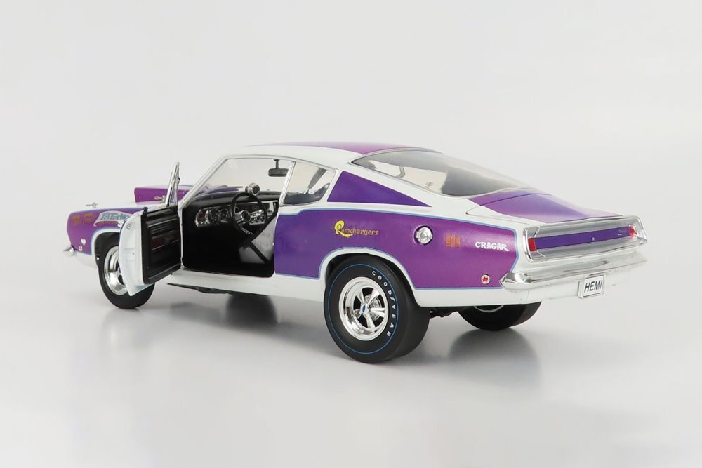 ミニカー1/18 箱あり Plymouth Barracuda No.273 1968 PLYMOUTH BARRACUDA SUPER STOCK 1/18 DIECAST CAR ACME