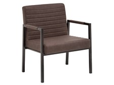 XXL Stuhl Wellington Kunstleder braun mit Armlehne bis 250kg Schwerlaststuhl Neu