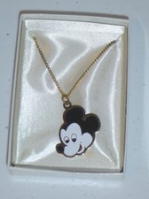Vintage 1980's Mickey Mouse Necklace on 18" chain - New in Box 