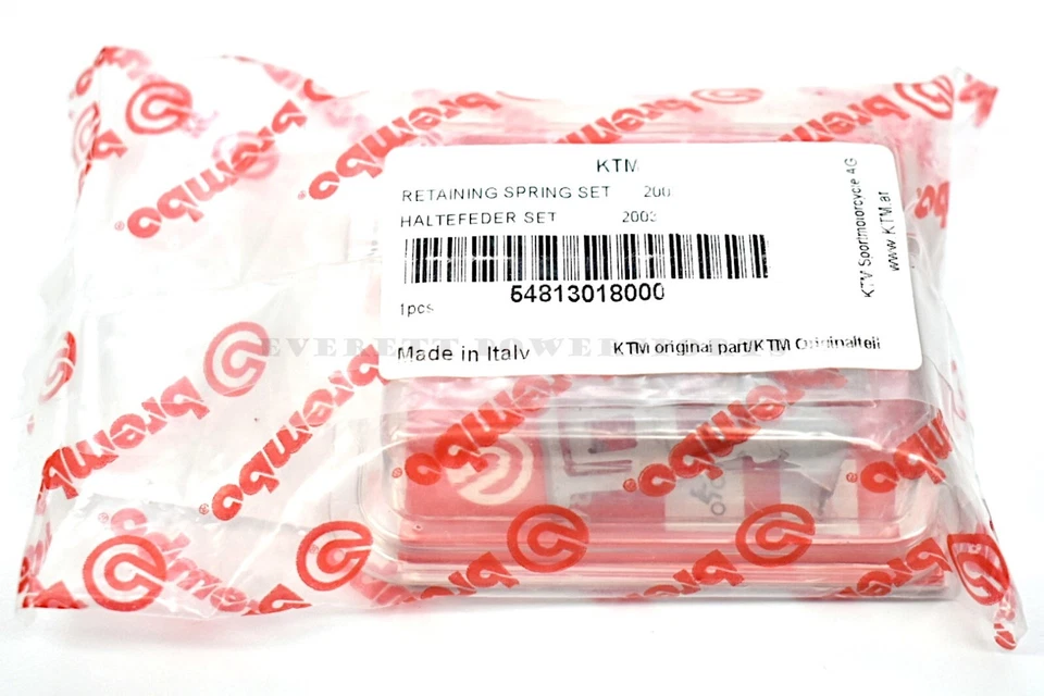 Juego de muelles de retención de pinza trasera (muchos modelos) (ver notas) OEM KTM #R225 C Foto 4 de 4