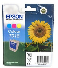 EPSON T018 CARTUCCIA ORIGINALE COLORE PER STYLUS COLOR 680/685 [A BOX]