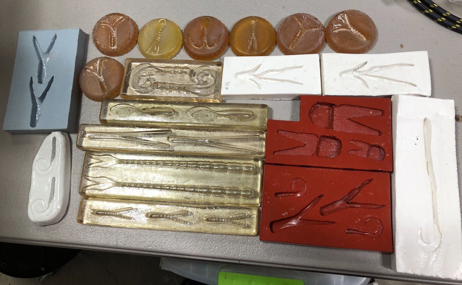 Rubber Molds For Fishing Lures Box 3 eBay