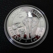 2015 1oz Somali Silver African Elephant Coin 9999 Fine Silver ~ African Wildlife 37.07 per troy oz